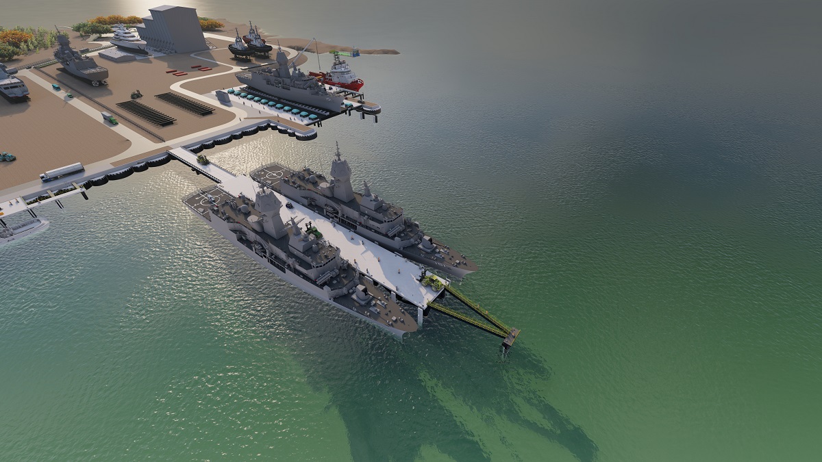 Concept image of the ship lift